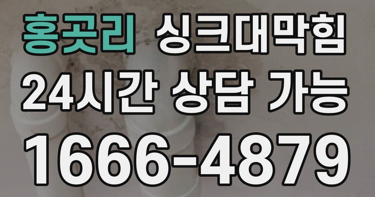 홍곳리 싱크대 뚫기