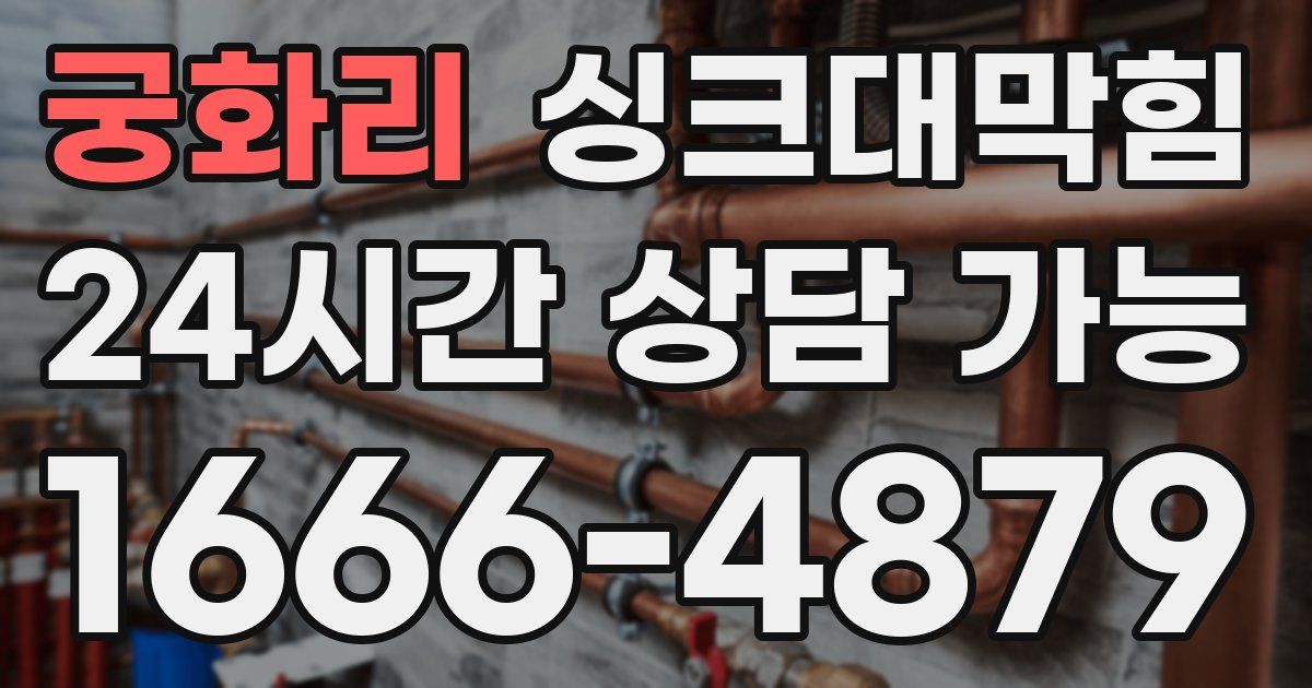 궁화리 싱크대 뚫기