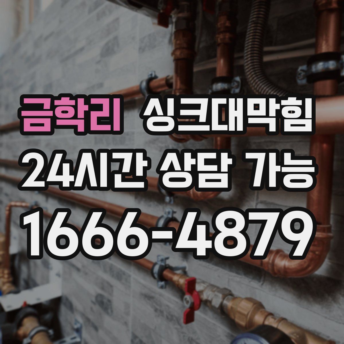 금학리 싱크대막힘