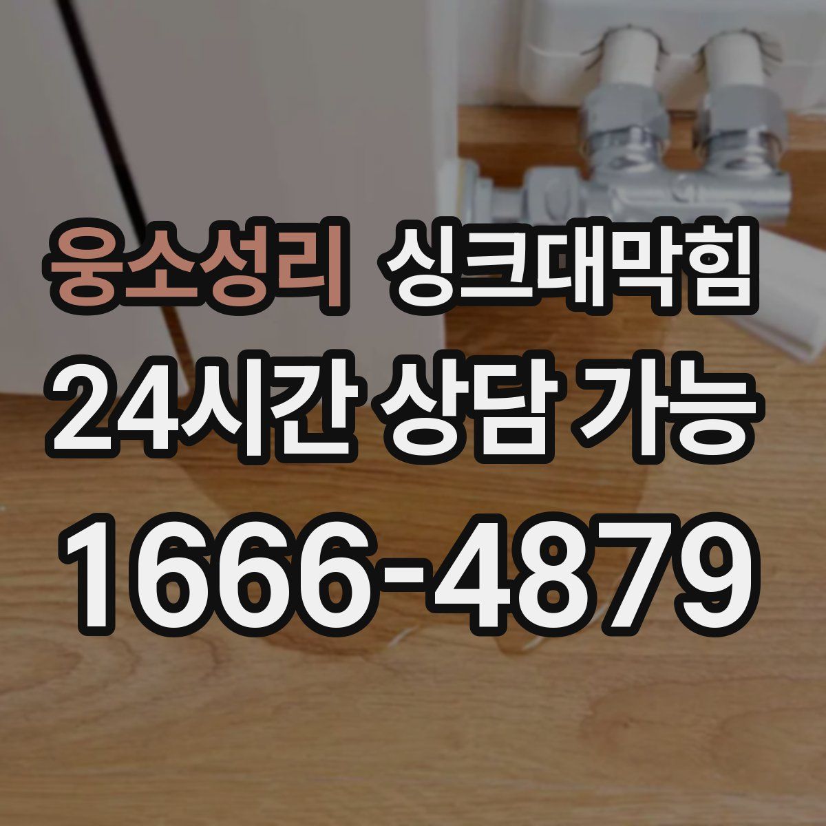 웅소성리 싱크대막힘