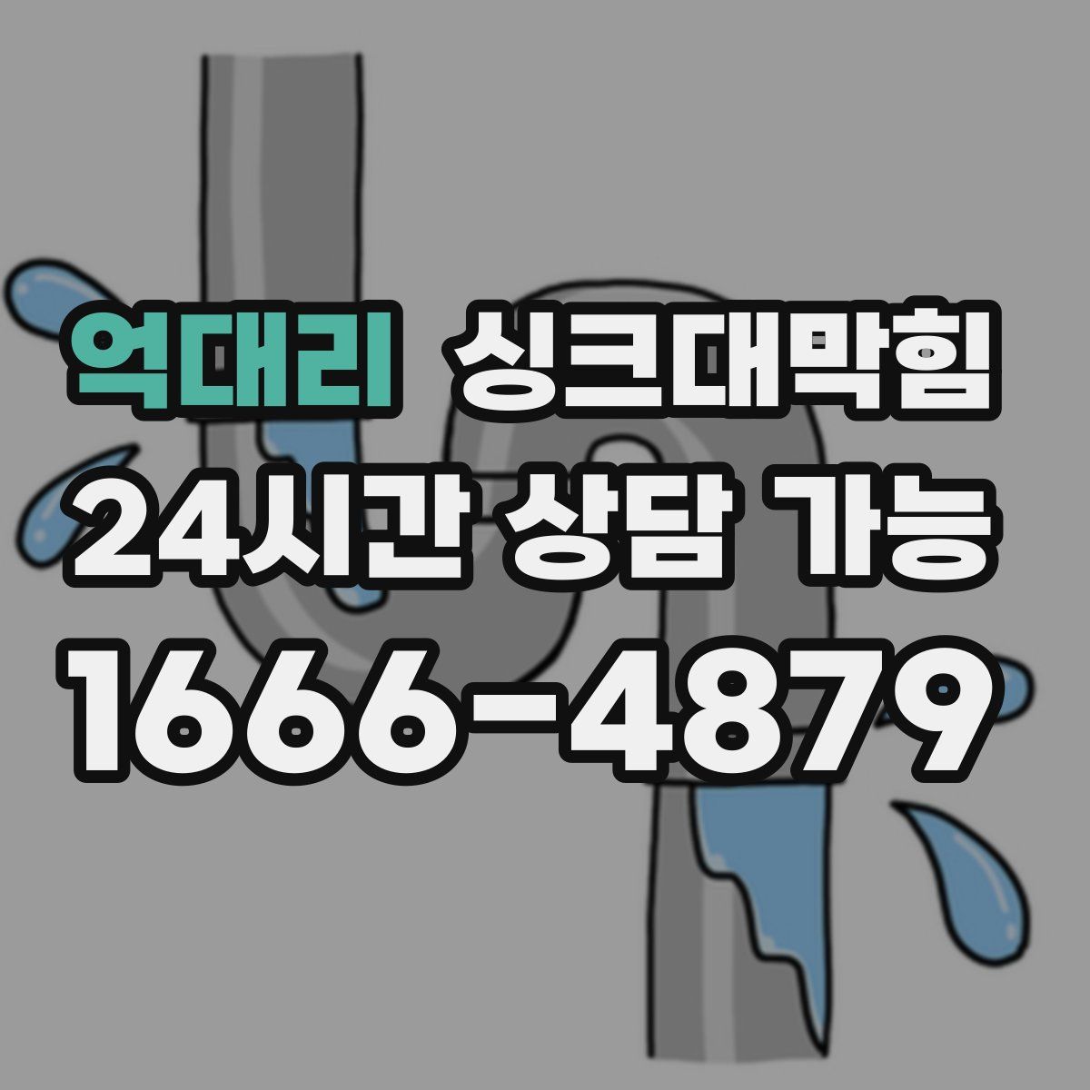 억대리 싱크대막힘