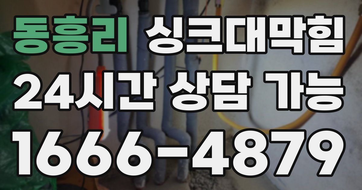 동흥리 싱크대 뚫기