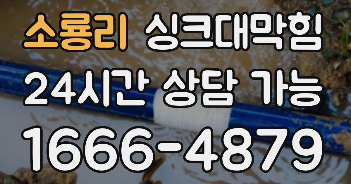 소룡리 싱크대 뚫기