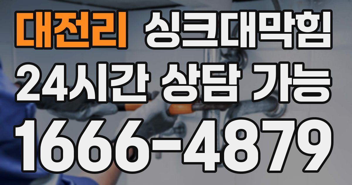 대전리 싱크대 뚫기