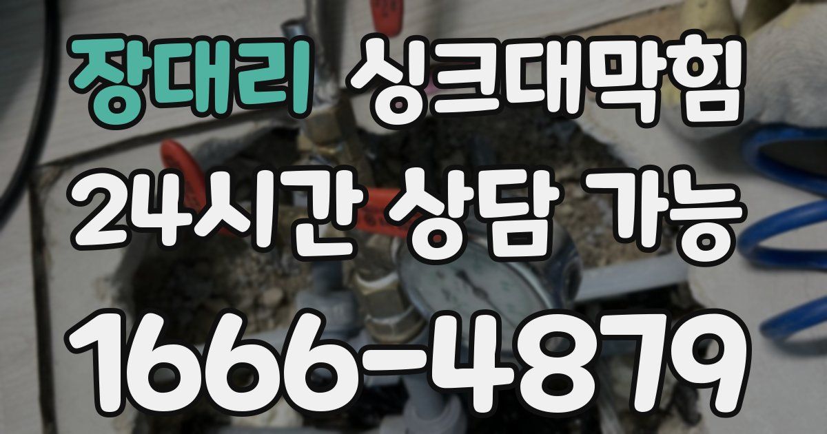 장대리 싱크대 뚫기