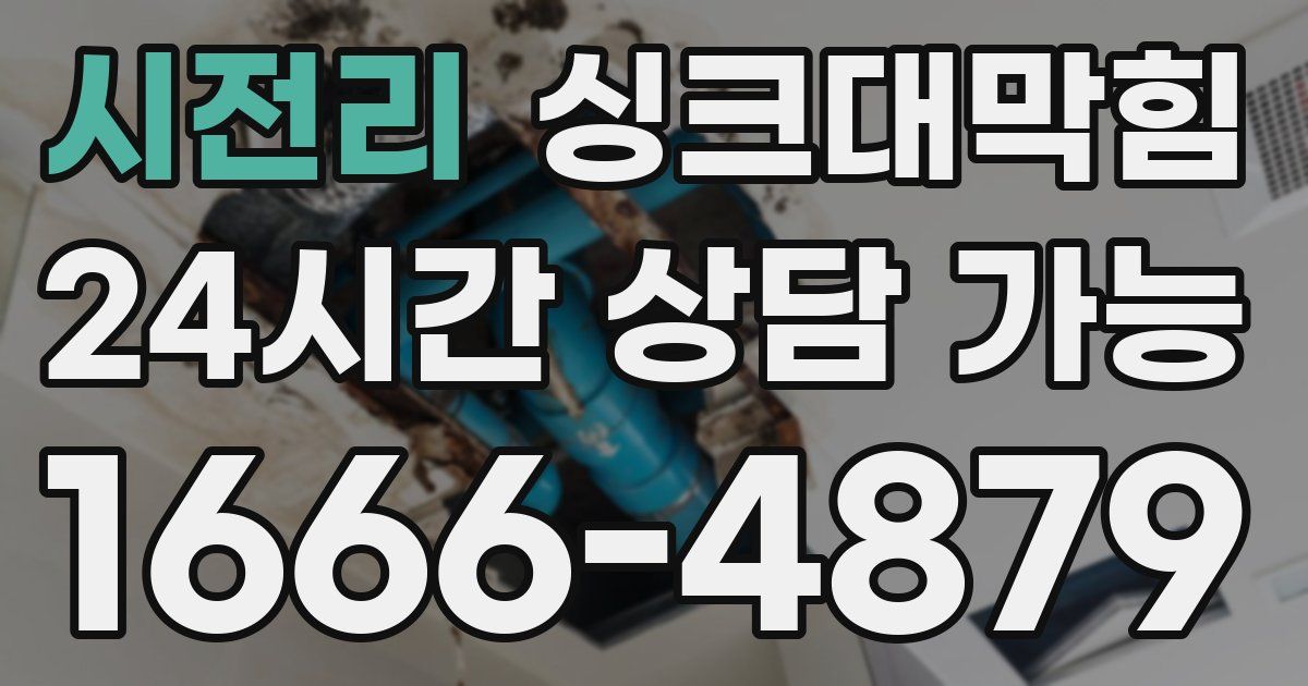 시전리 싱크대 뚫기