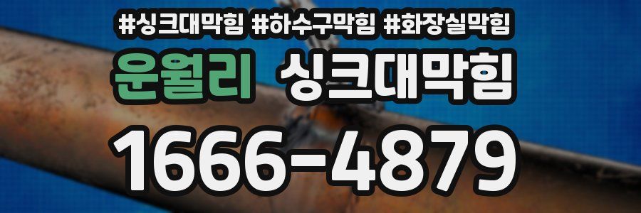 싱크대막힘