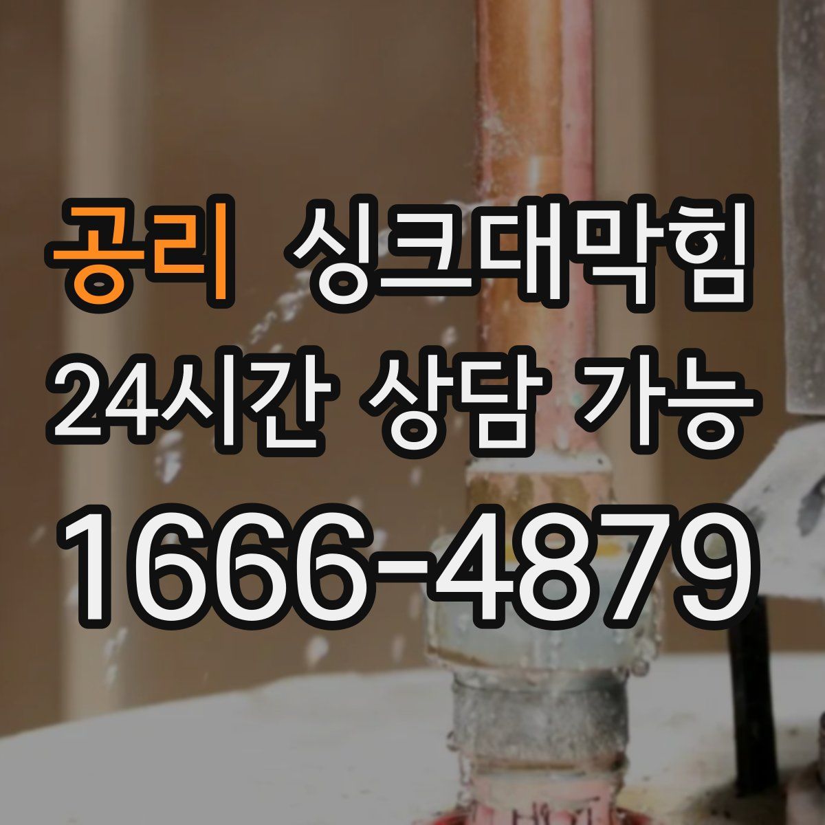 공리 싱크대막힘