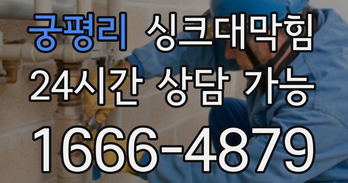 궁평리 싱크대 뚫기