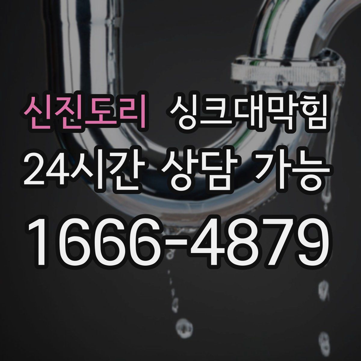 신진도리 싱크대막힘