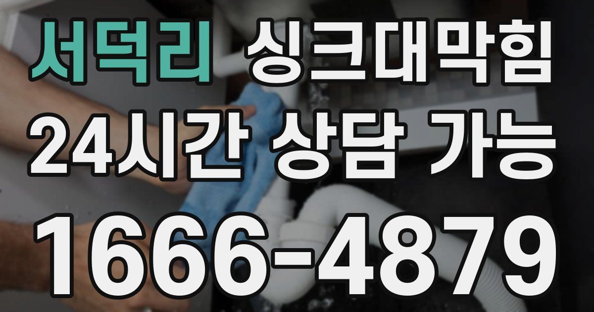 서덕리 싱크대 뚫기
