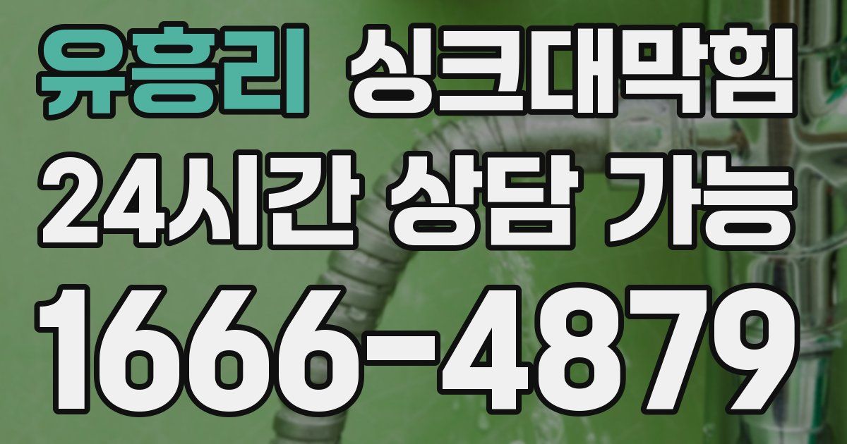 유흥리 싱크대 뚫기