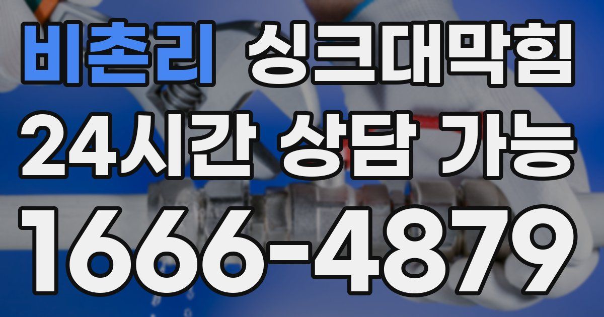 비촌리 싱크대 뚫기