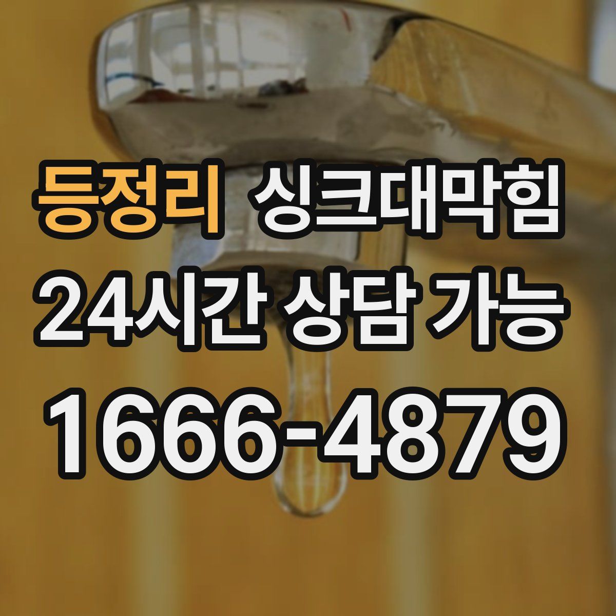 등정리 싱크대막힘