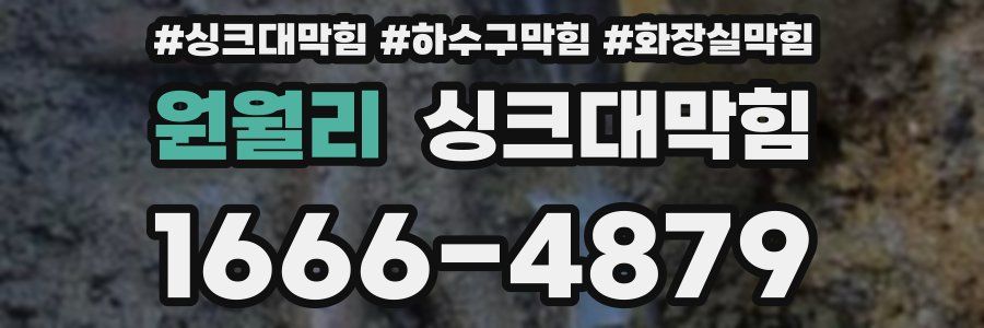 싱크대막힘