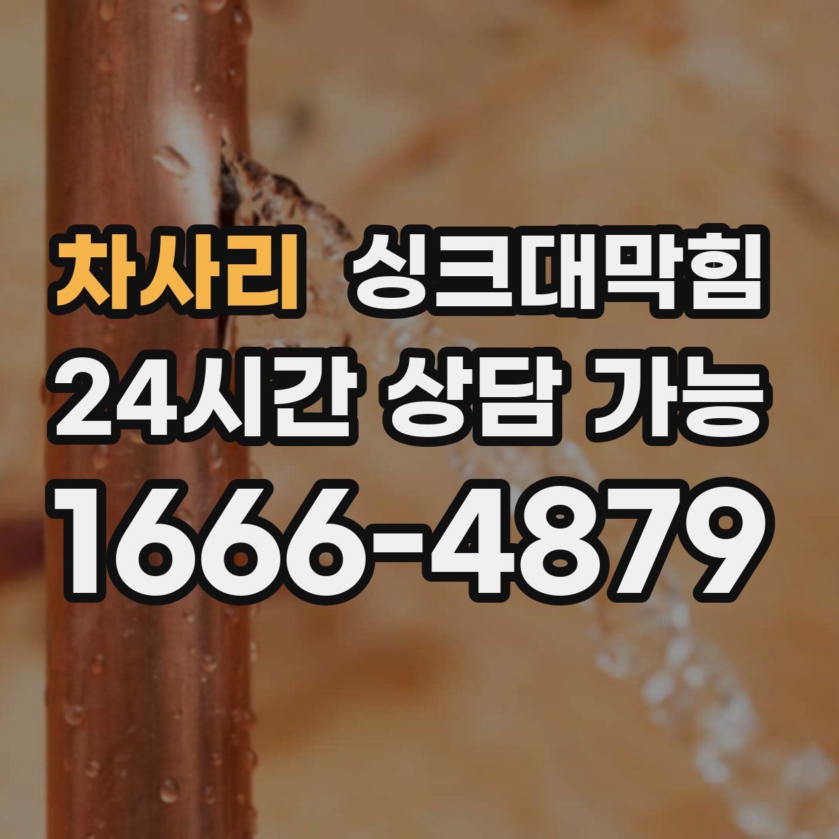 차사리 싱크대막힘