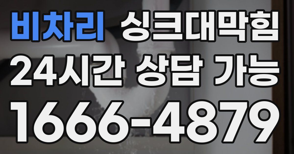 비차리 싱크대 뚫기