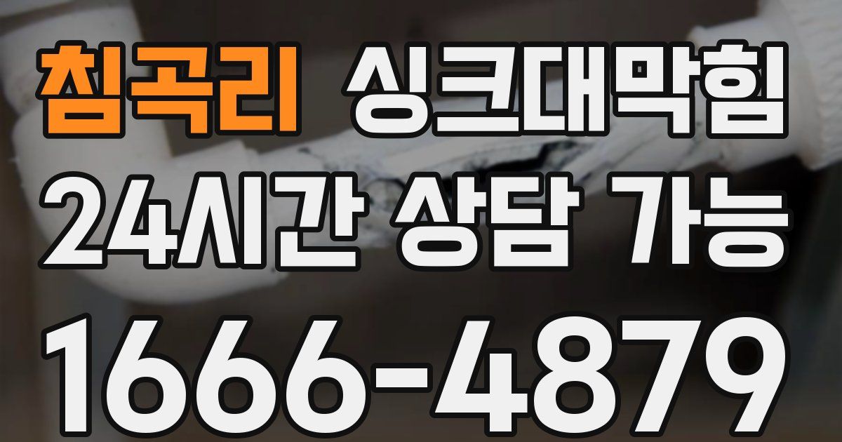 침곡리 싱크대 뚫기