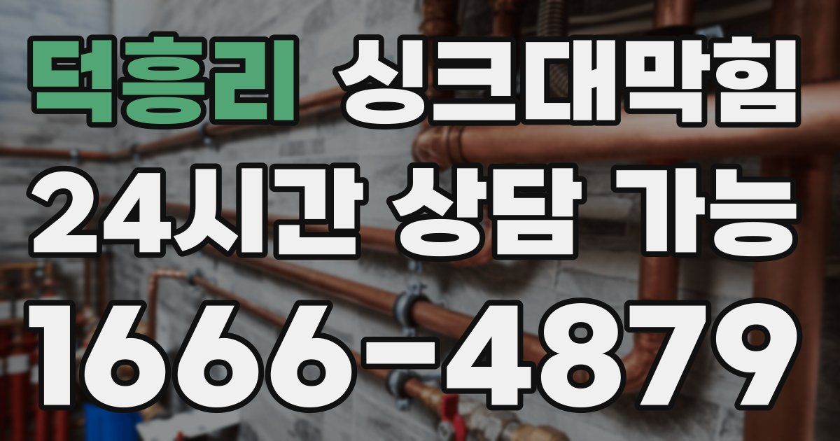 덕흥리 싱크대 뚫기