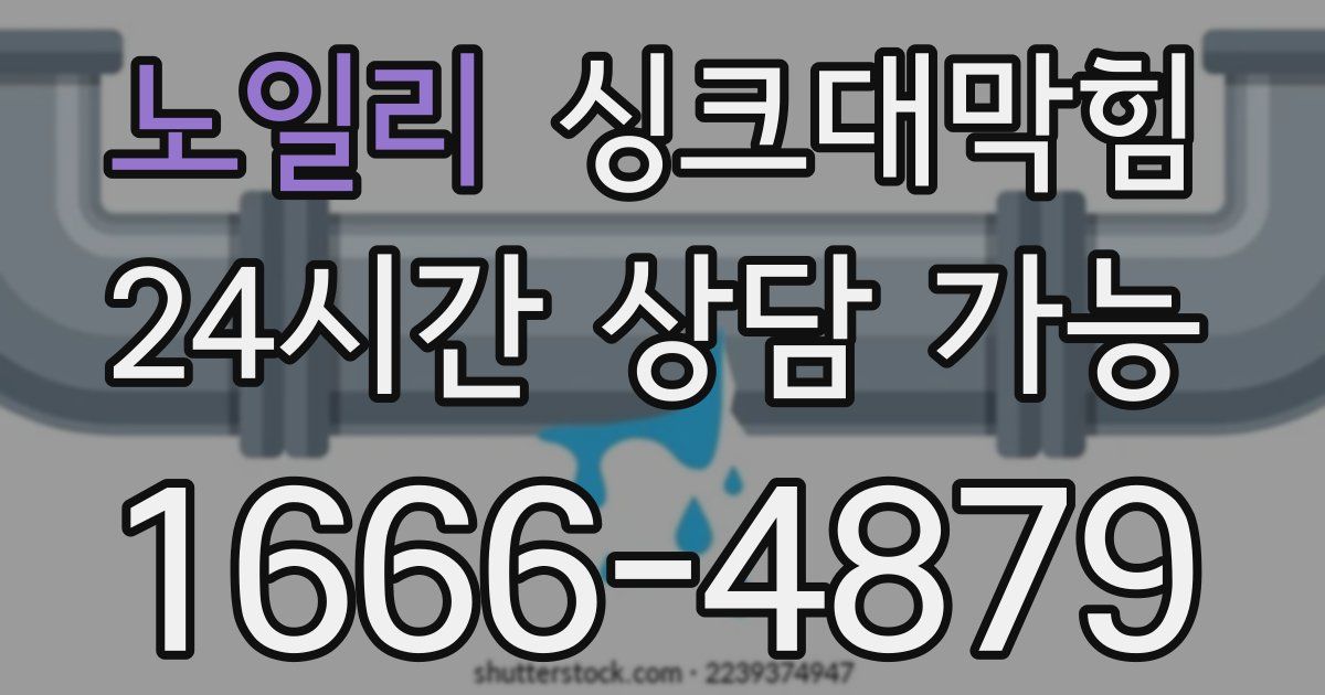 노일리 싱크대 뚫기