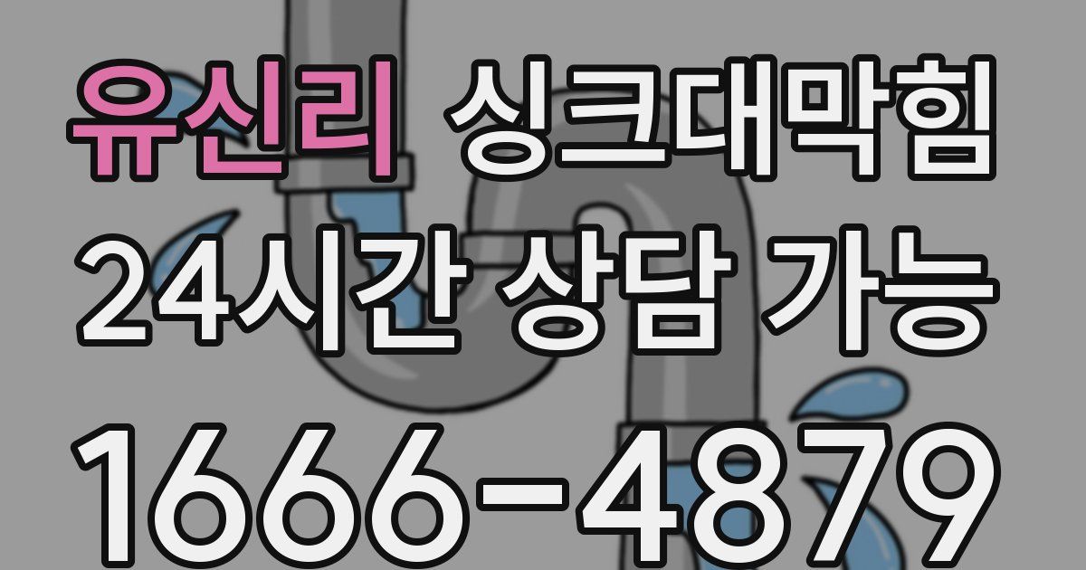 유신리 싱크대 뚫기