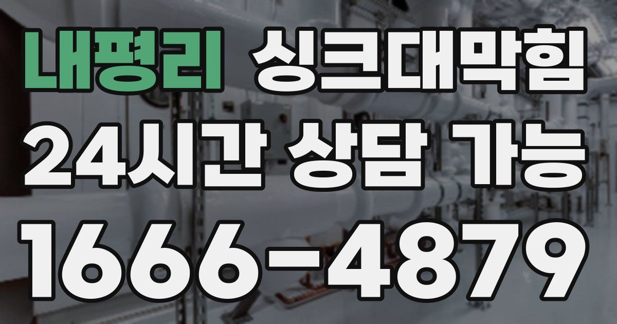 내평리 싱크대 뚫기