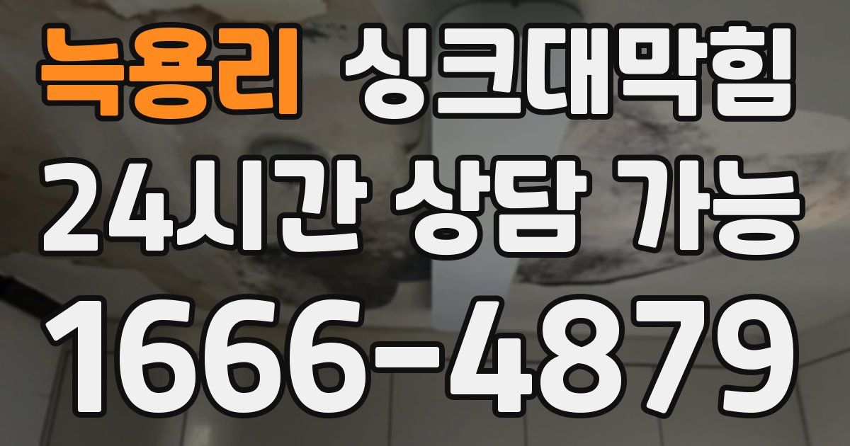 늑용리 싱크대 뚫기