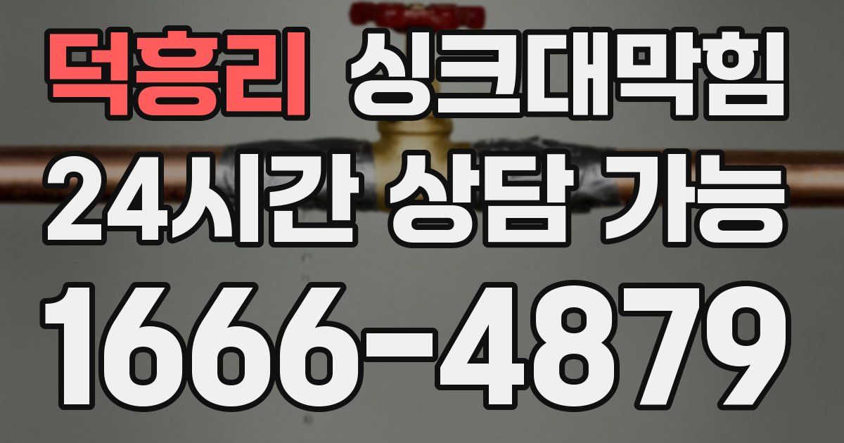 덕흥리 싱크대 뚫기