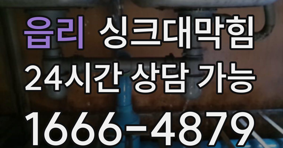 읍리 싱크대 뚫기