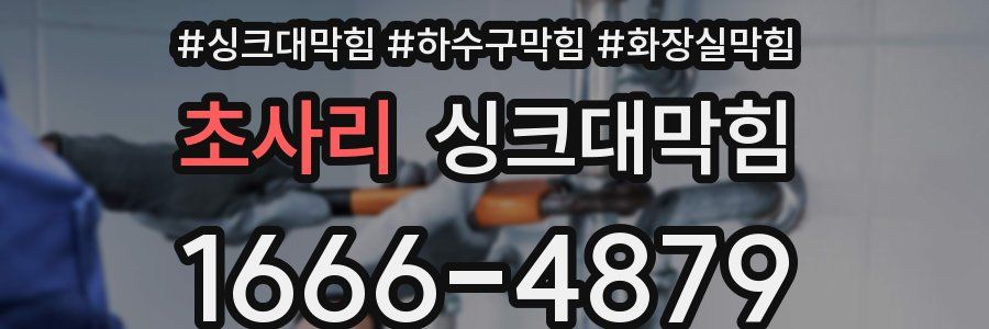 싱크대막힘