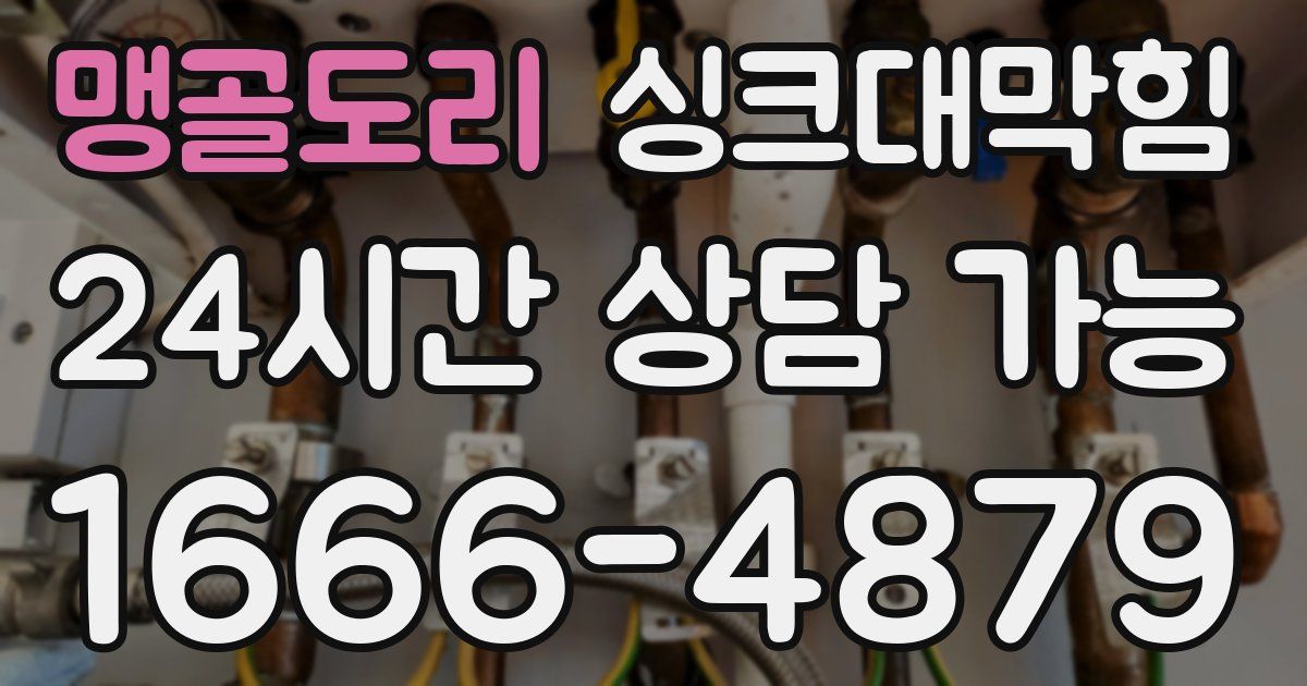 맹골도리 싱크대 뚫기