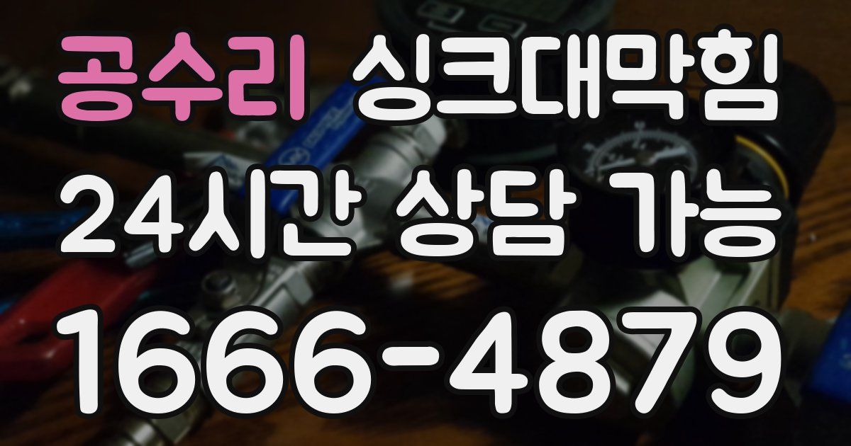 공수리 싱크대 뚫기