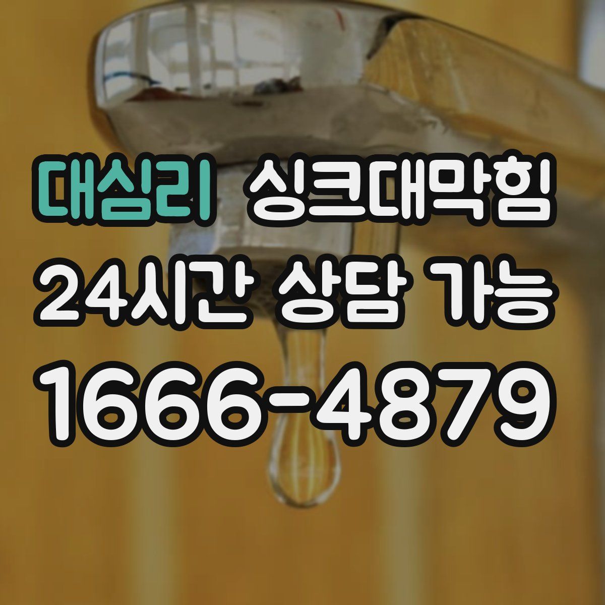 대심리 싱크대막힘