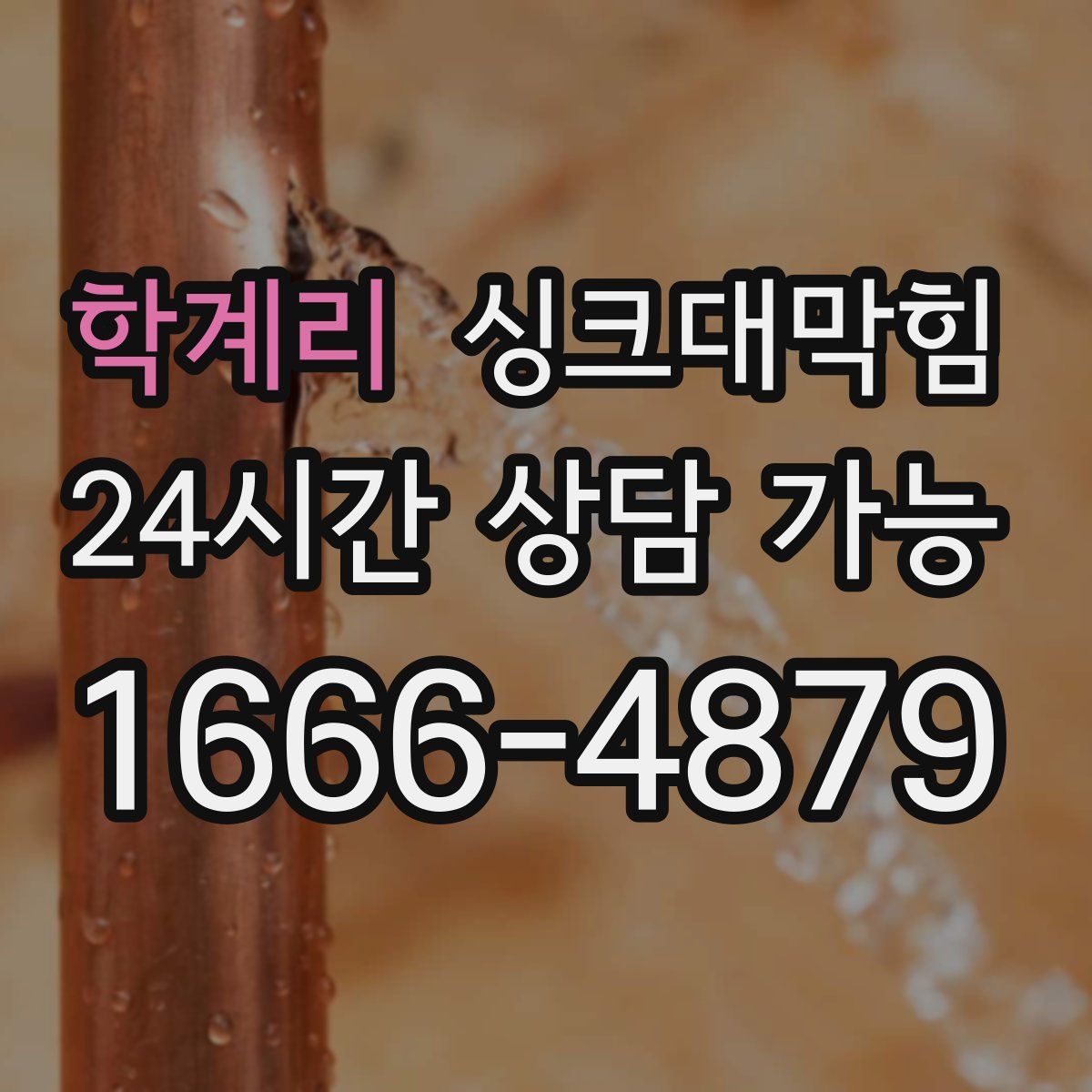 학계리 싱크대막힘