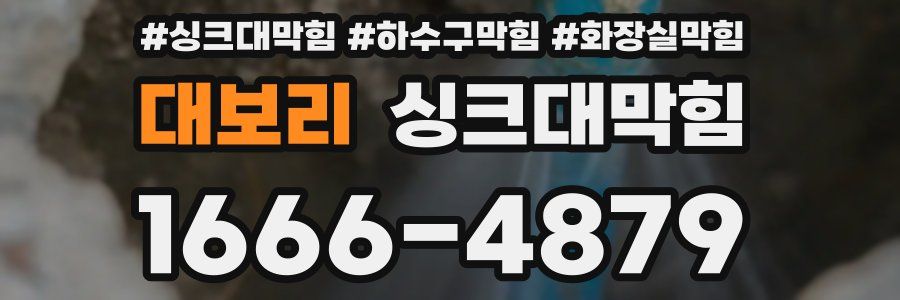 싱크대막힘