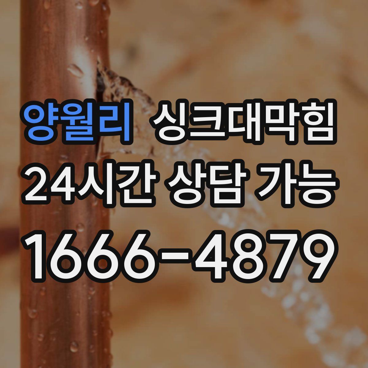 양월리 싱크대막힘