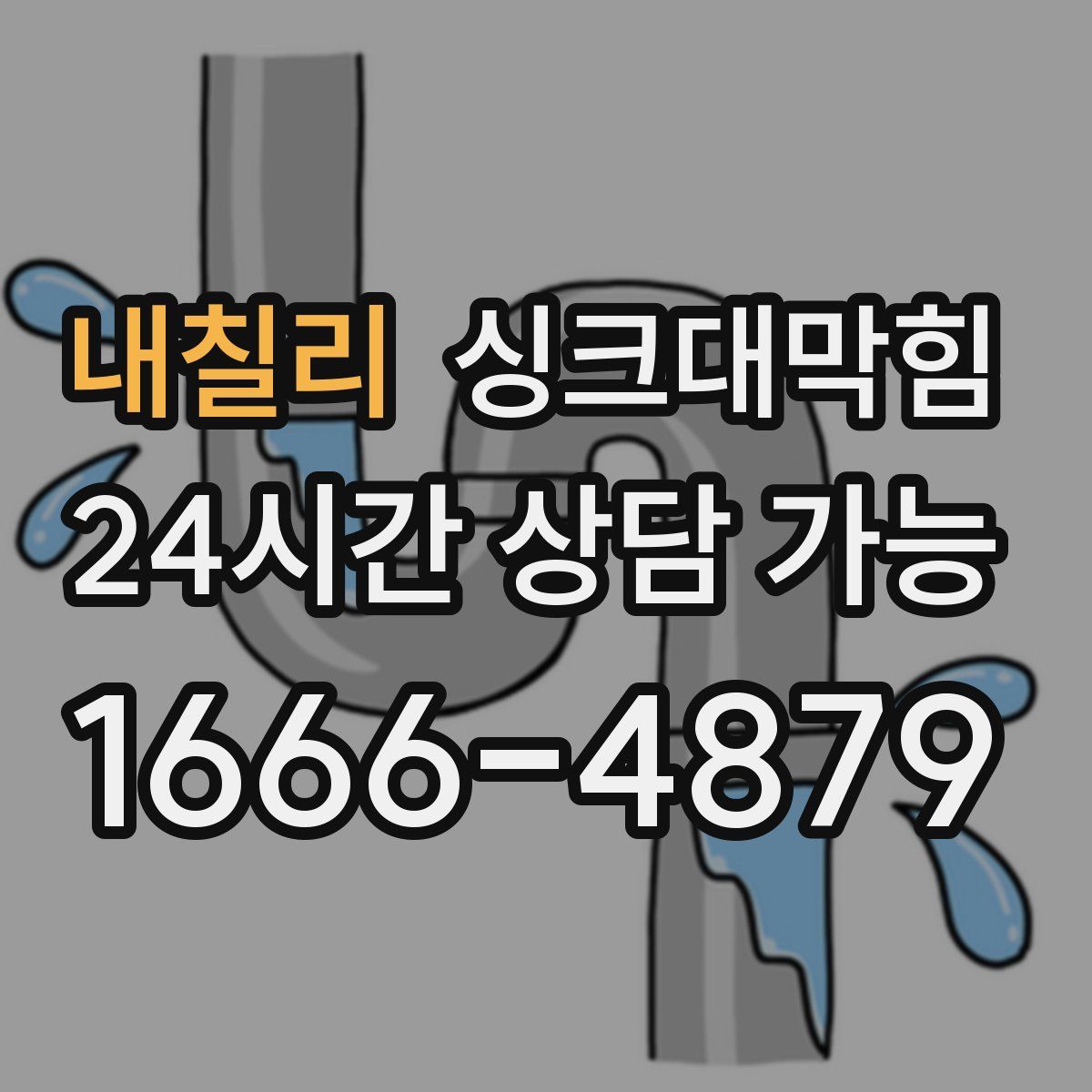 내칠리 싱크대막힘
