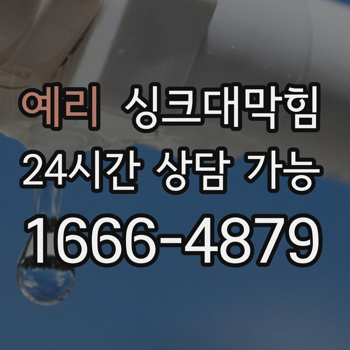 예리 싱크대막힘