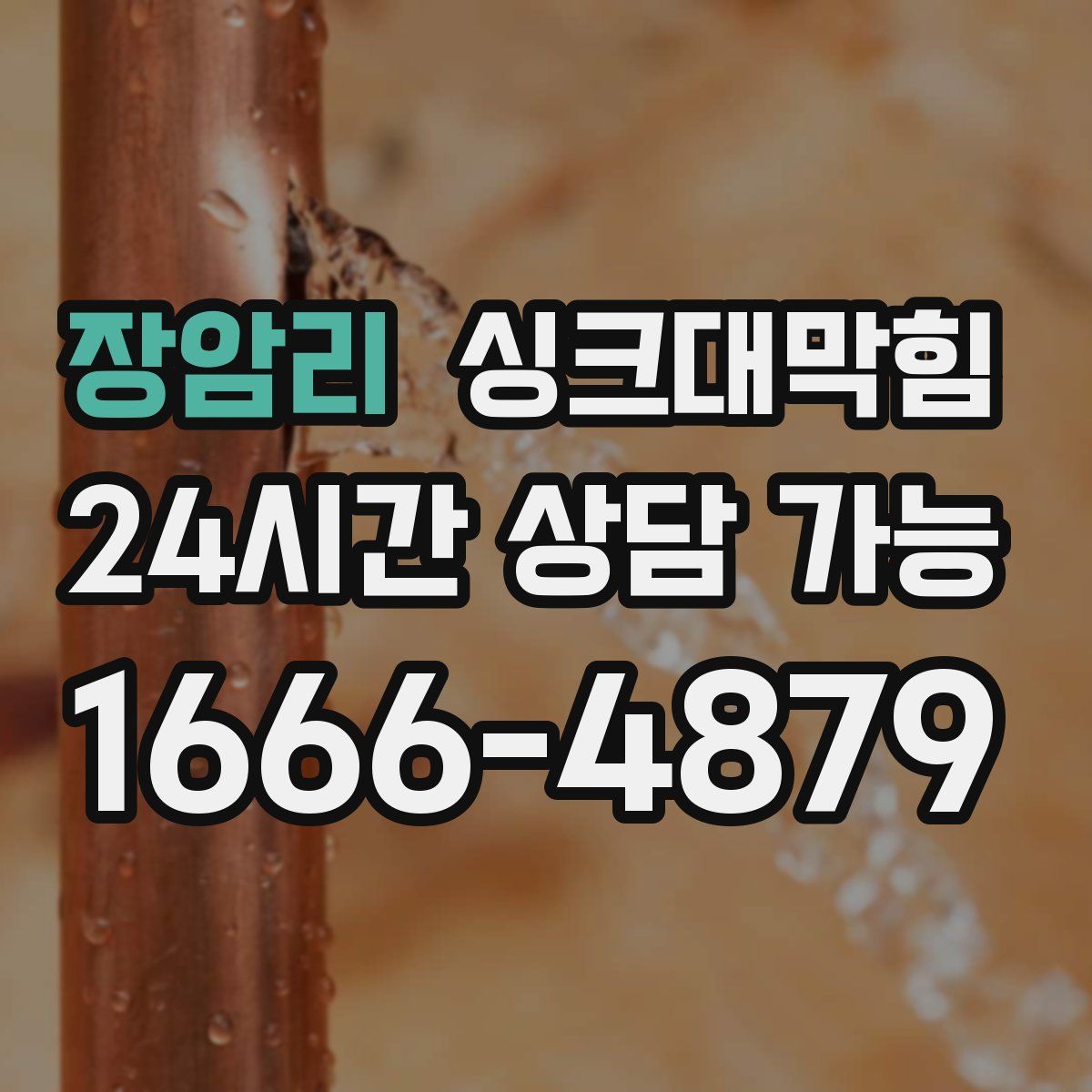 장암리 싱크대막힘