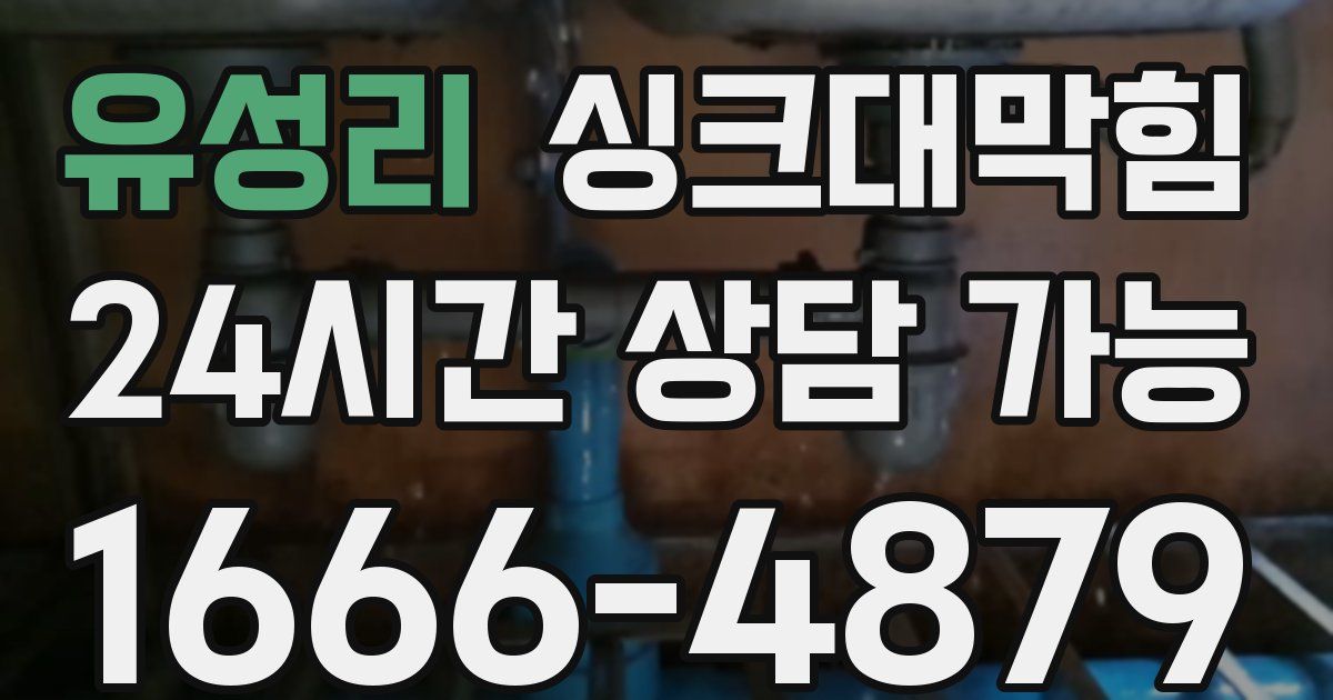 유성리 싱크대 뚫기