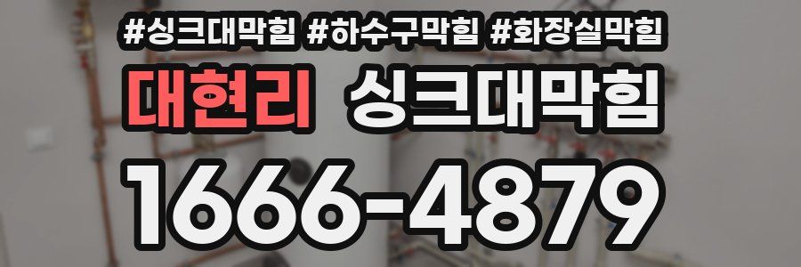 싱크대막힘