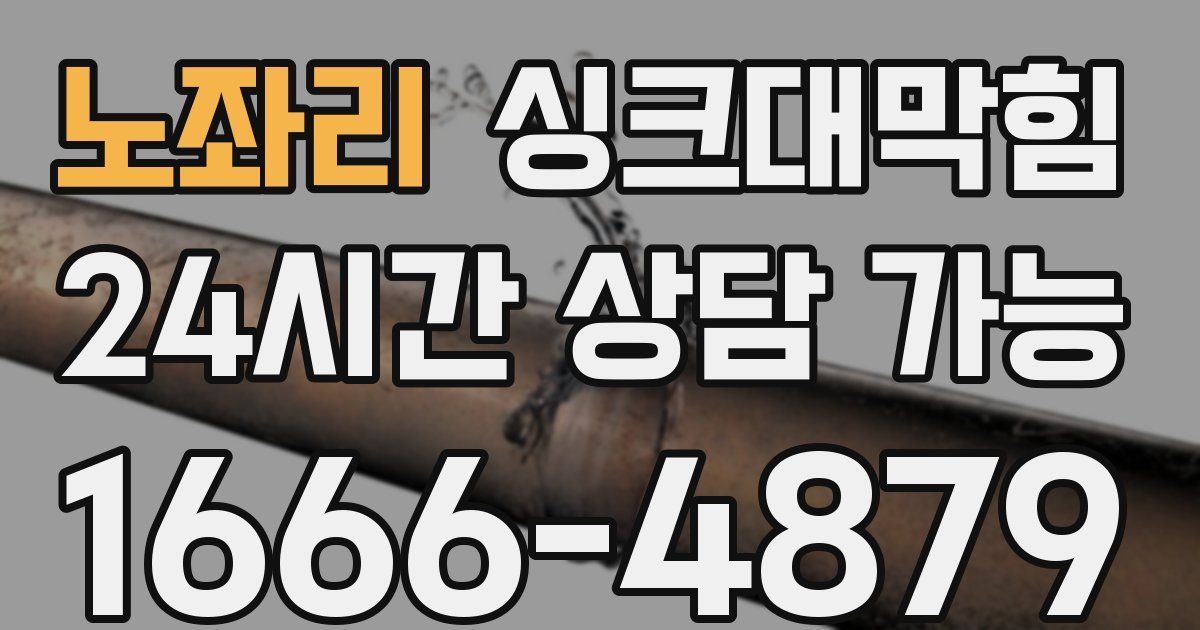 노좌리 싱크대 뚫기