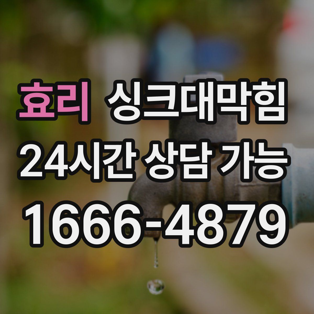 효리 싱크대막힘