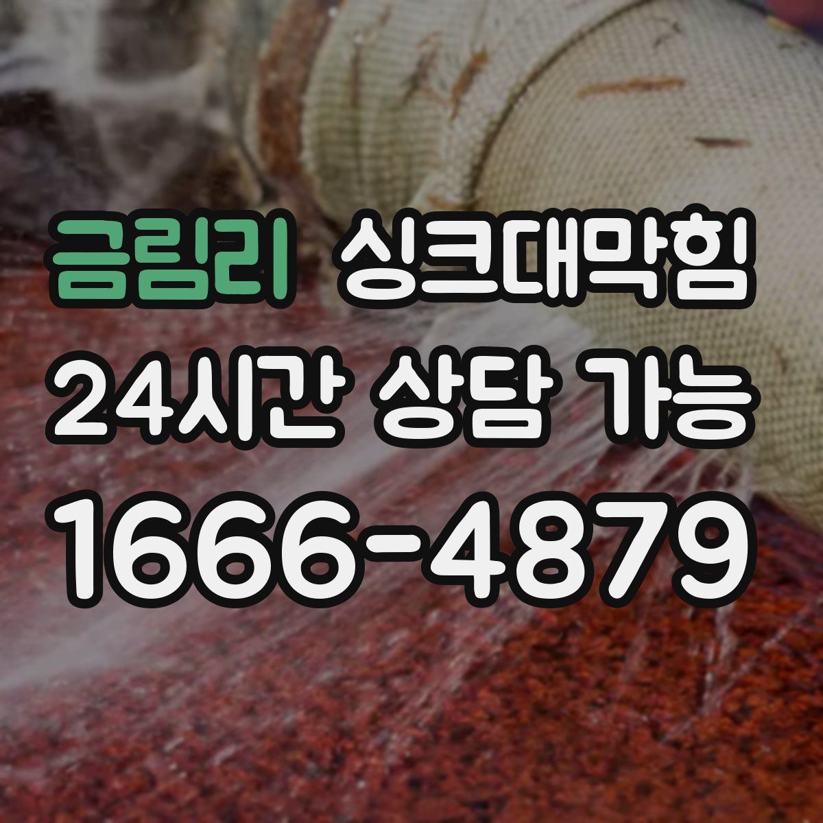 금림리 싱크대막힘