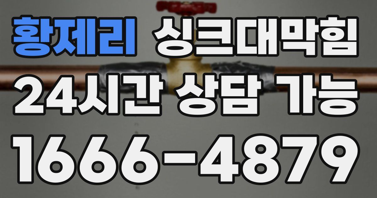 황제리 싱크대 뚫기