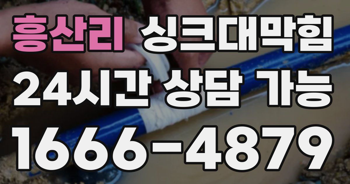 흥산리 싱크대 뚫기
