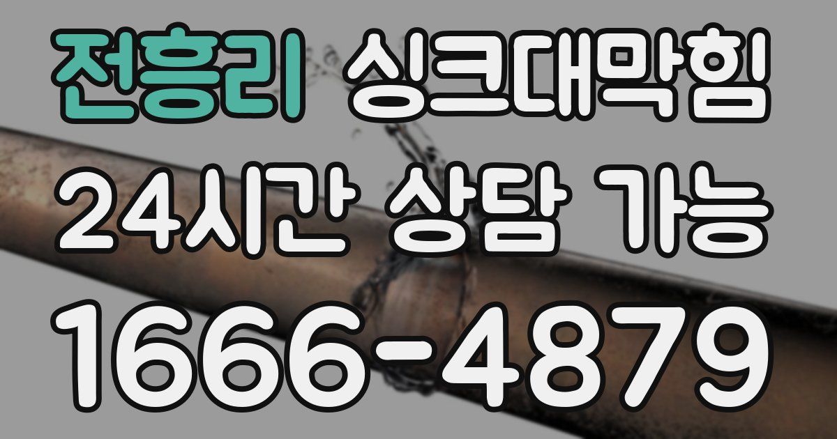 전흥리 싱크대 뚫기
