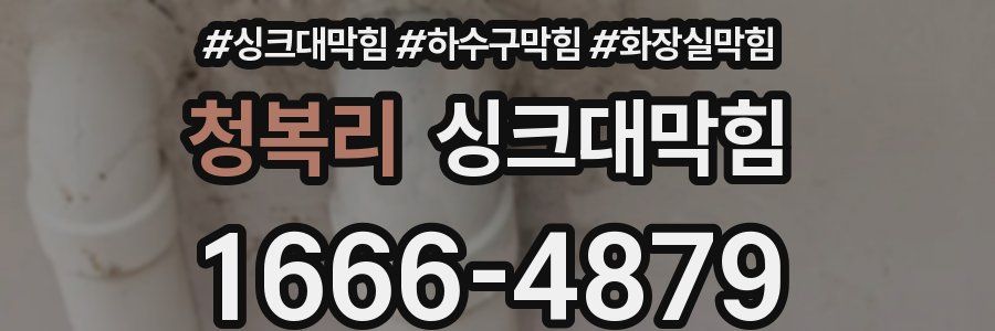 싱크대막힘