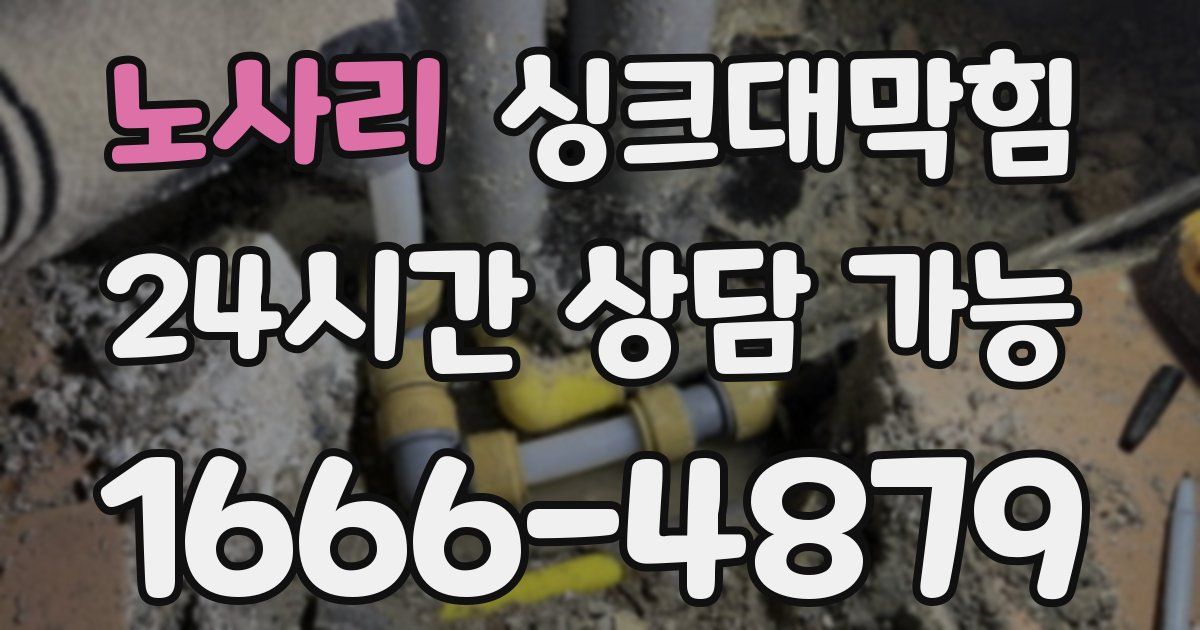 노사리 싱크대 뚫기