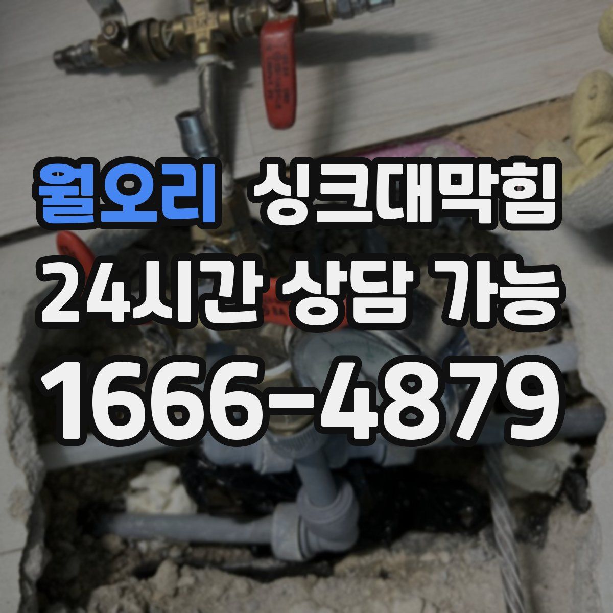 월오리 싱크대막힘